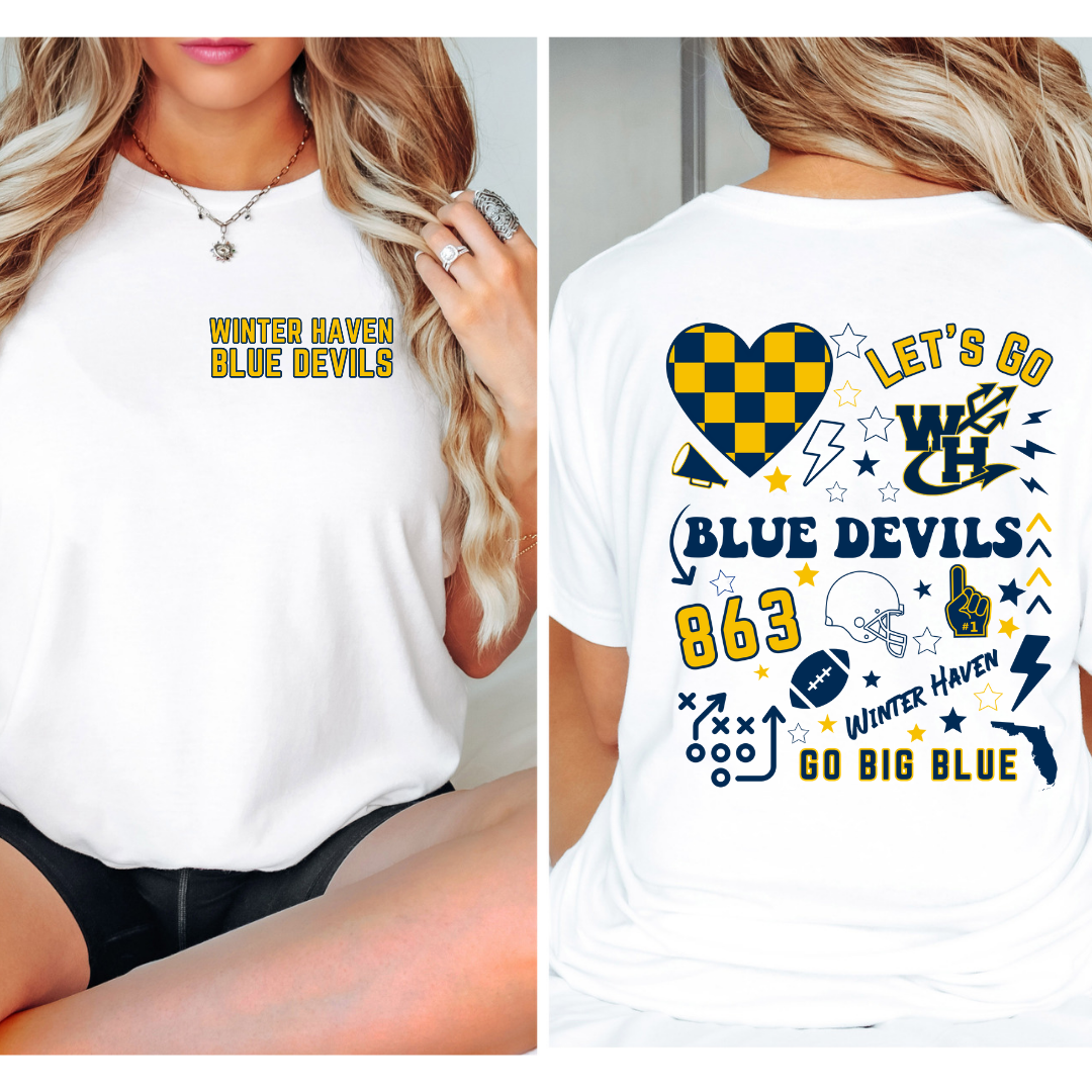 Winter Haven Blue Devils "Collection" Football Tee
