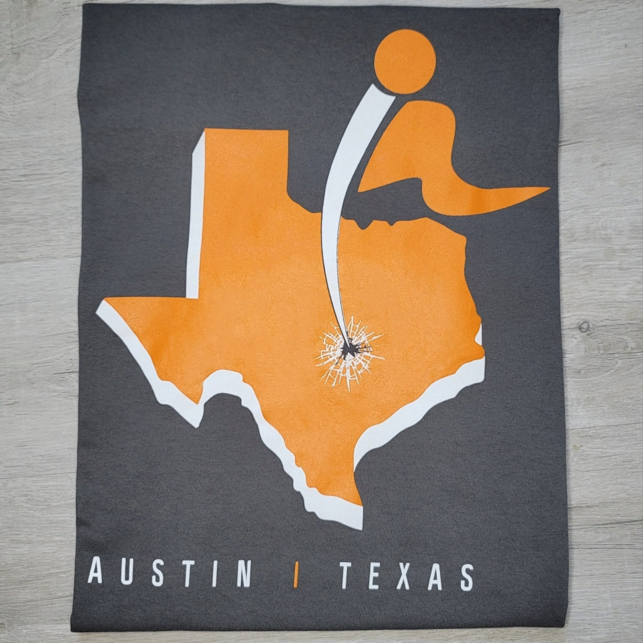 Crew-Neck Rugged Tee | Austin, Texas