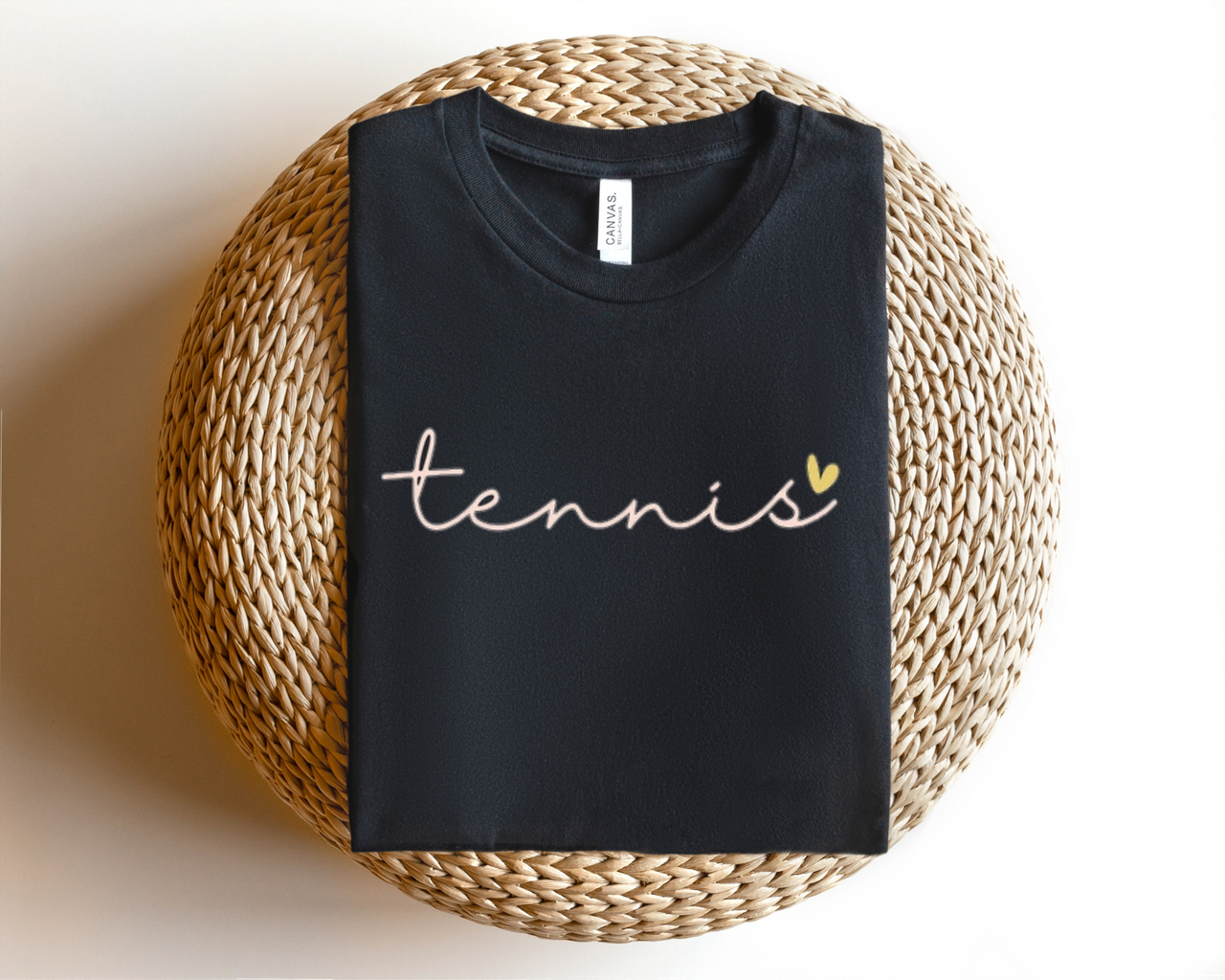 Cursive Tennis with Heart