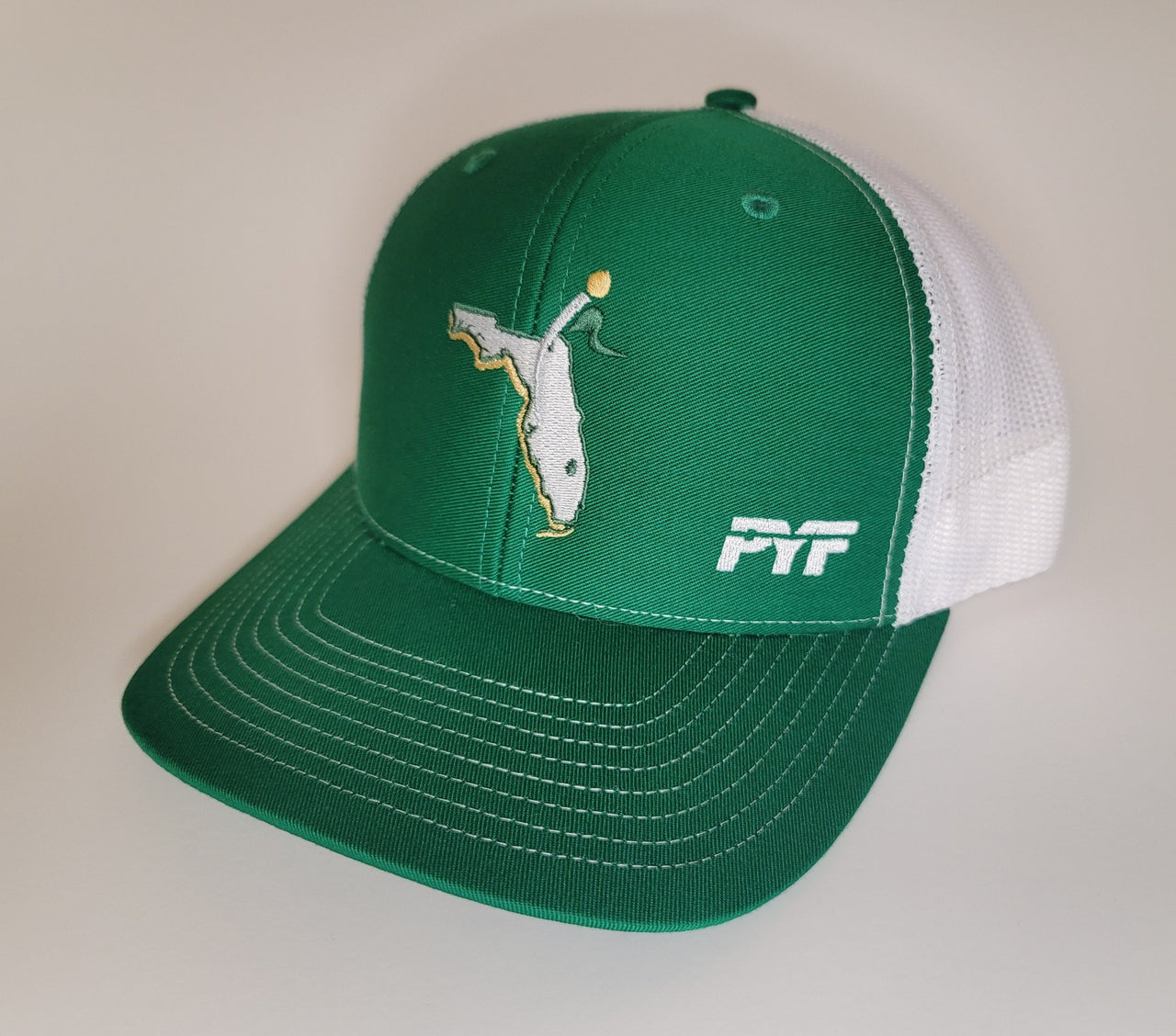 CXII Mesh Hat - Tampa, Florida (White State/Green-White)