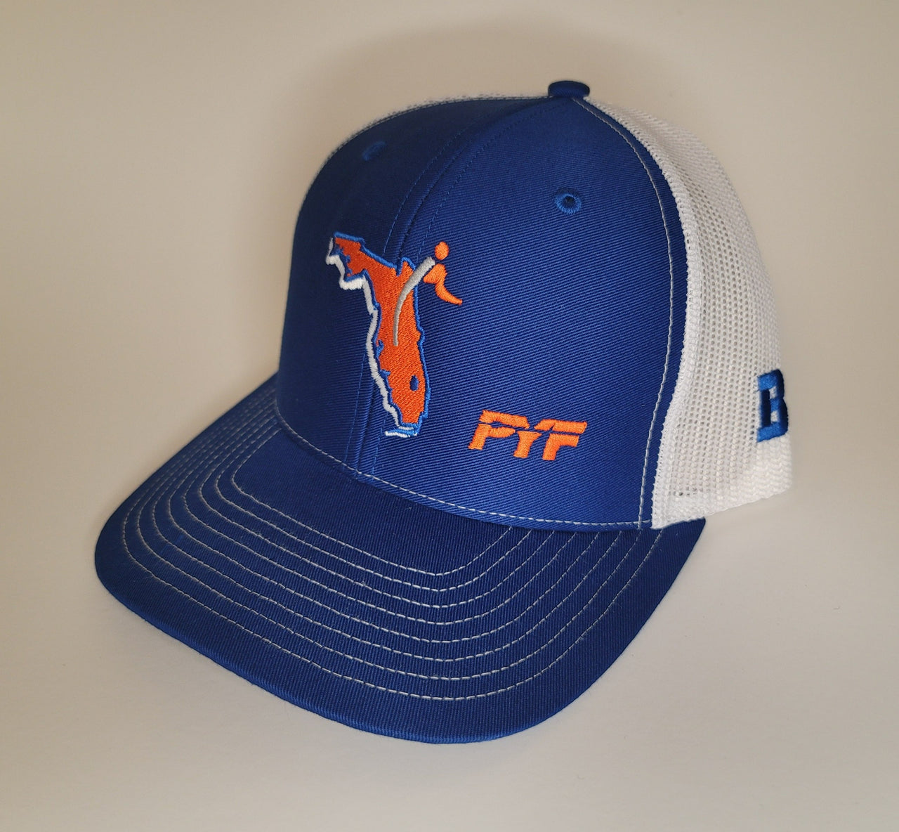 CXII Mesh Hat - Bartow, Florida (Orange State/Blue-White)