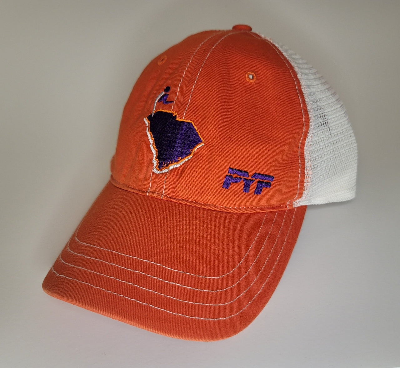 CXI Unstructured Hat - Clemson (Purple State/Orange-White)