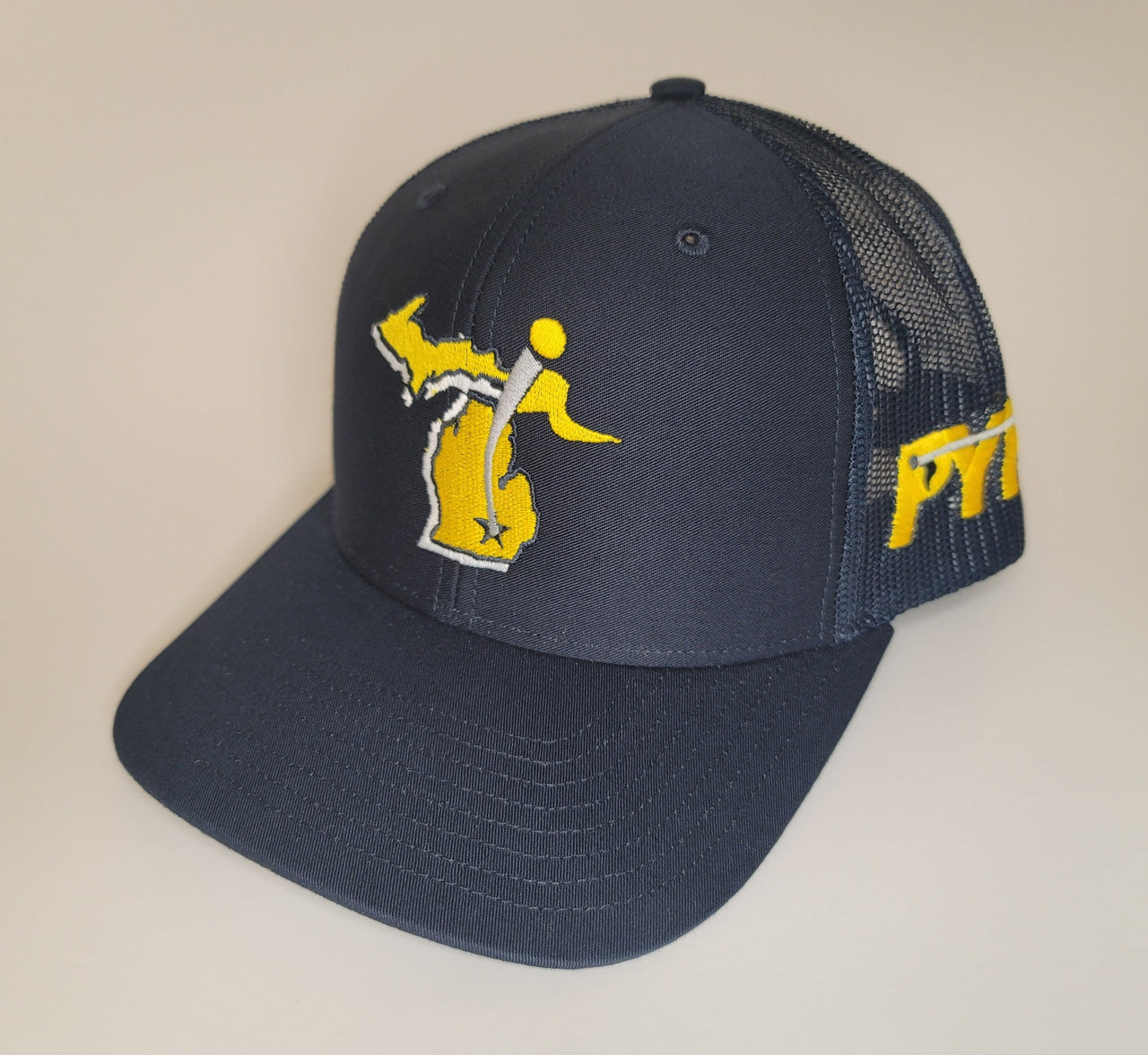 CXII Mesh Hat - Ann Arbor, Michigan (Maize State/Navy-Navy)