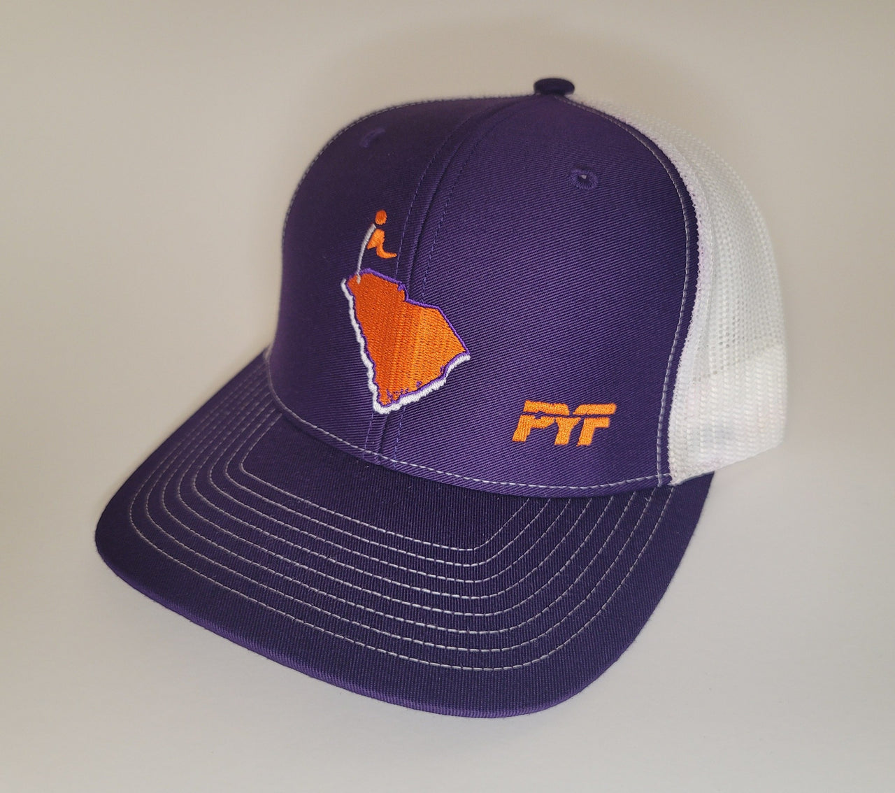 CXII Mesh Hat - Clemson, South Carolina - (Orange State/Purple-White)
