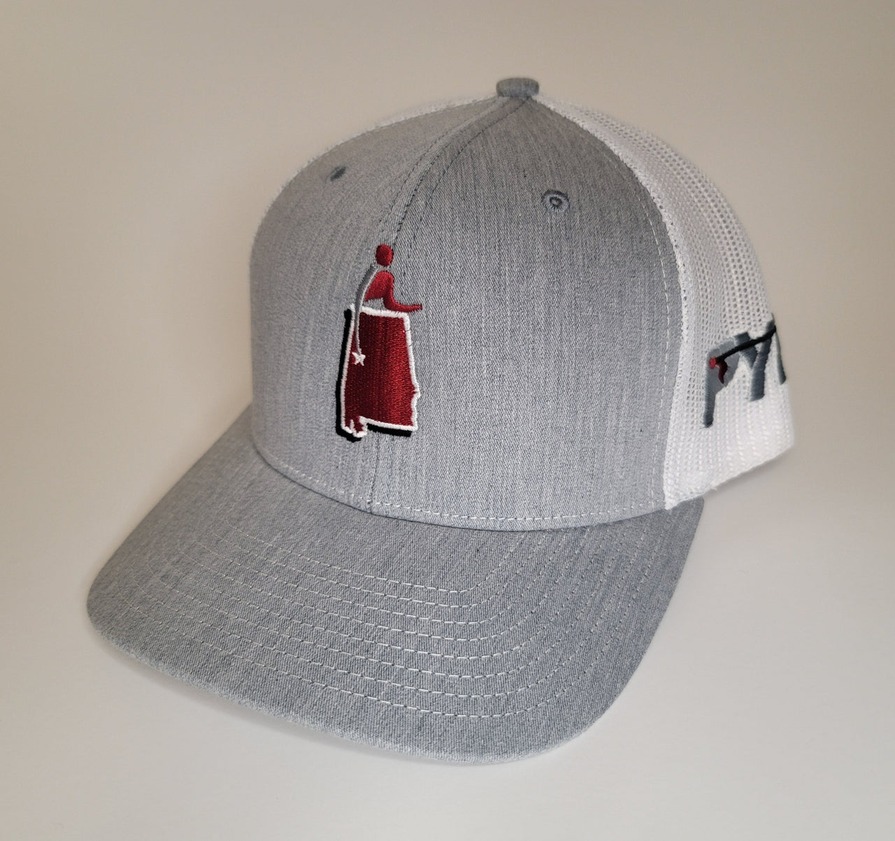 CXII Mesh Hat - Tuscaloosa, Alabama (Crimson State/Heather Grey-White)