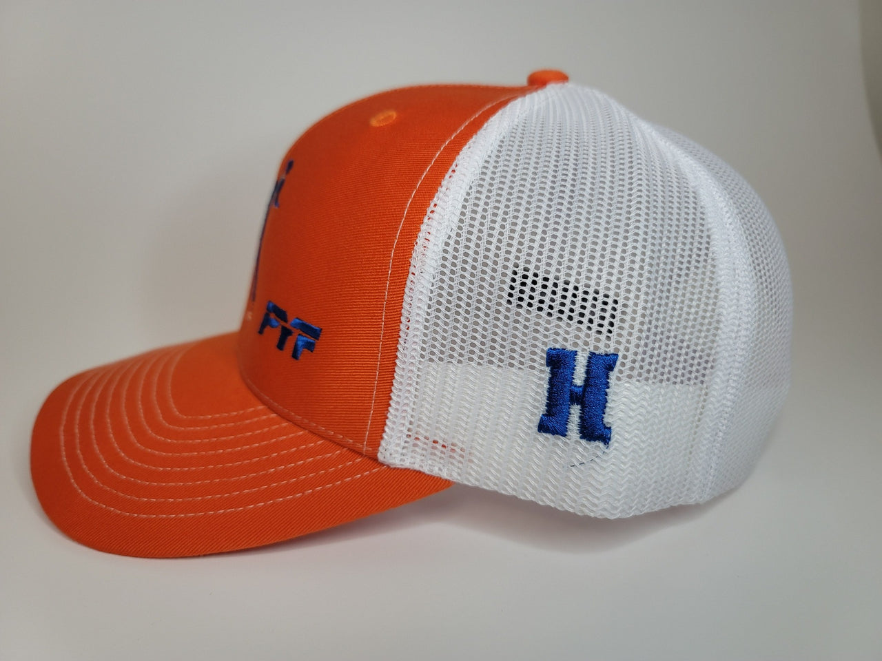 CXII Mesh Hat - Hardee County, Florida (Blue State/Orange-White)