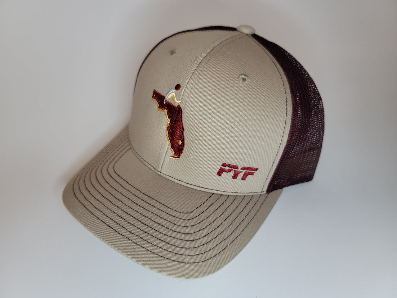 CXII Mesh Hat - Tallahassee, Florida (Garnet State/Khaki-Garnet)