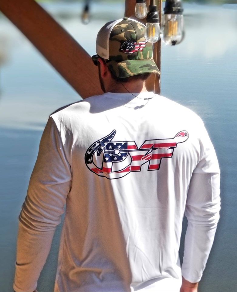 Performance Long Sleeve Shirt - Red, White, & Bluefish