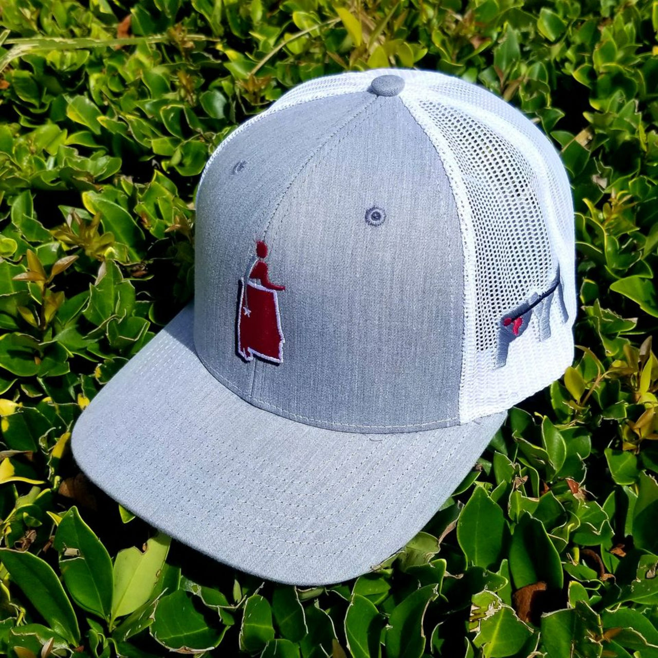 CXII Mesh Hat - Tuscaloosa, Alabama (Crimson State/Heather Grey-White)